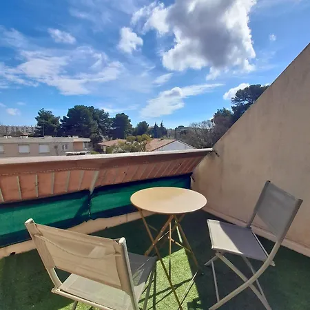 T1 Cosy- Terrasse - Parking Gratuit Daire
